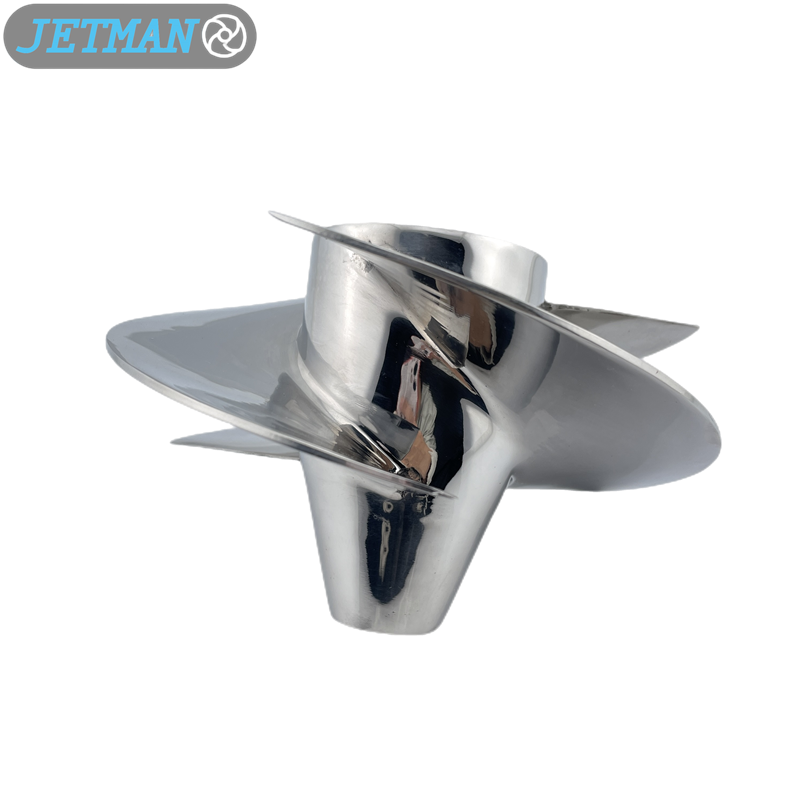 Jetman Impeller OEM No. 6AE-R1321-00-00 Diameter 155mm Stainless Steel Jet Ski Impeller Replace Yamaha VX700, Polished 