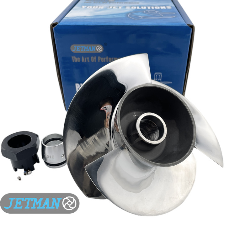 Jetman Impeller OEM No.YS-13/22 Diameter 155 3-Blades Stainless Steel Wave Runner Impeller Replacement for Yamaha Wave Runner FX Cruiser / Wave Runner FX HO, Polished