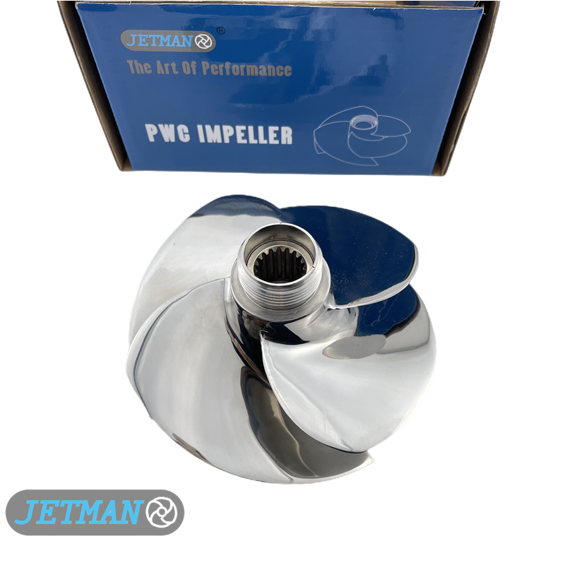 Jetman Impeller OEM No.267000948 Diameter 140mm Jet Ski Stainless Steel Polished Impeller Fit for Sea-doo Spark Trixx